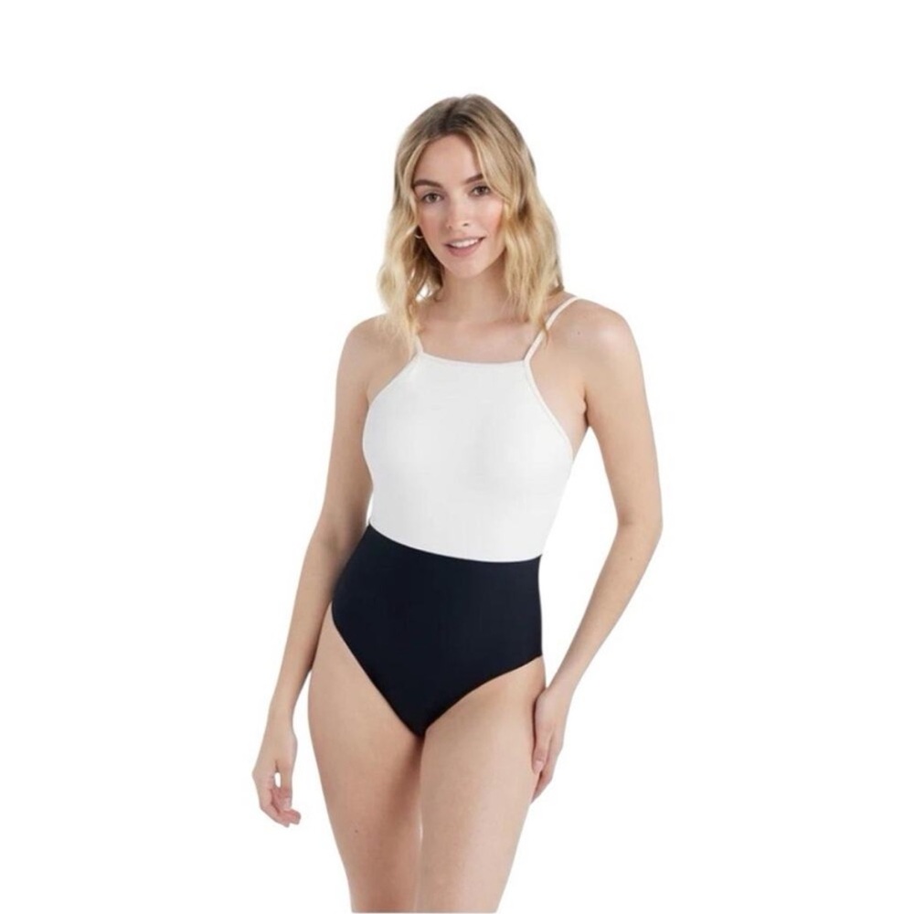 Summersalt - NWT size 6 - The high neck - white & black - one piece swimsuit